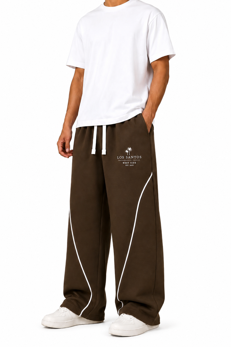 Brown Baggy Sweatpants