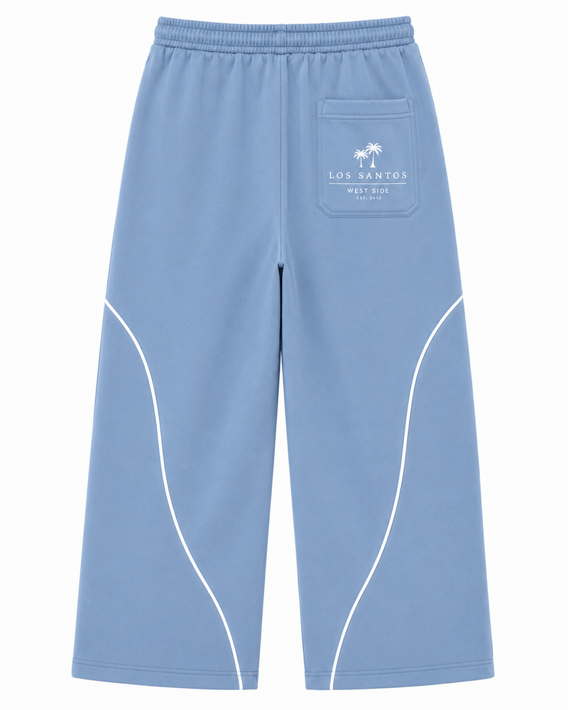 Blue Baggy Sweatpants