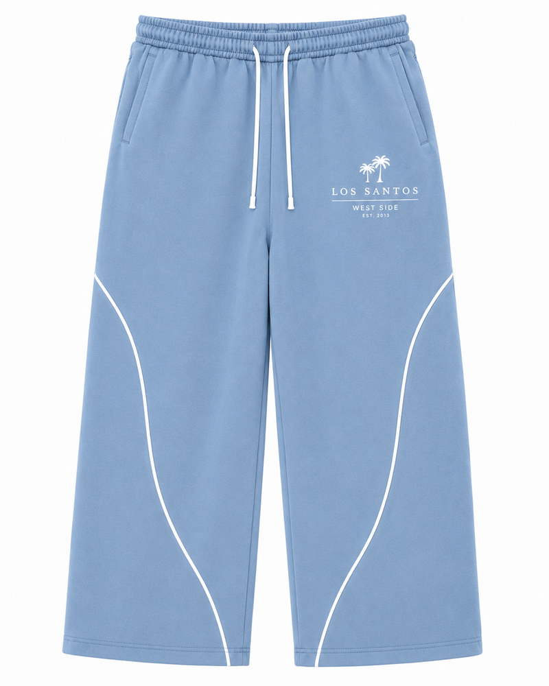 Blue Baggy Sweatpants