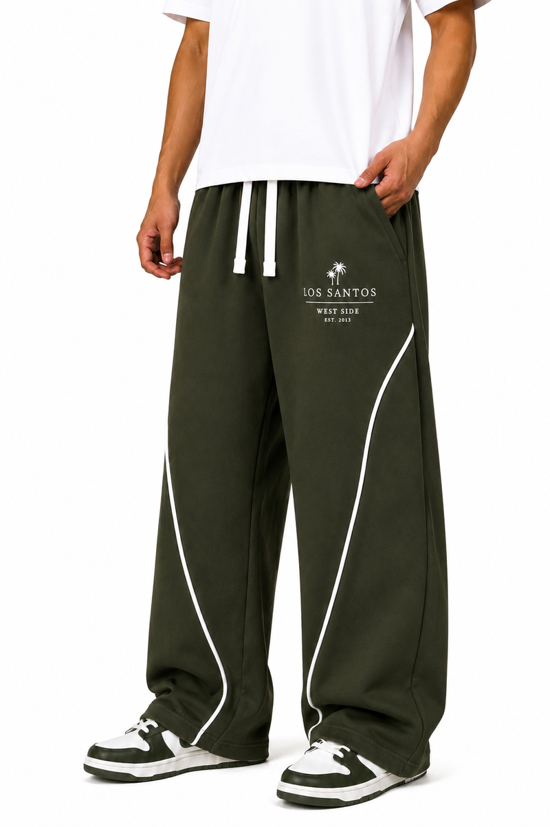 Green Baggy Sweatpants