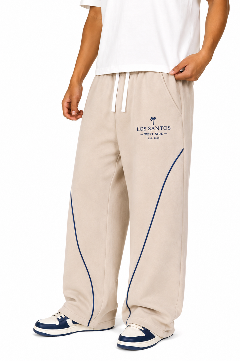 Creamy Baggy Sweatpants